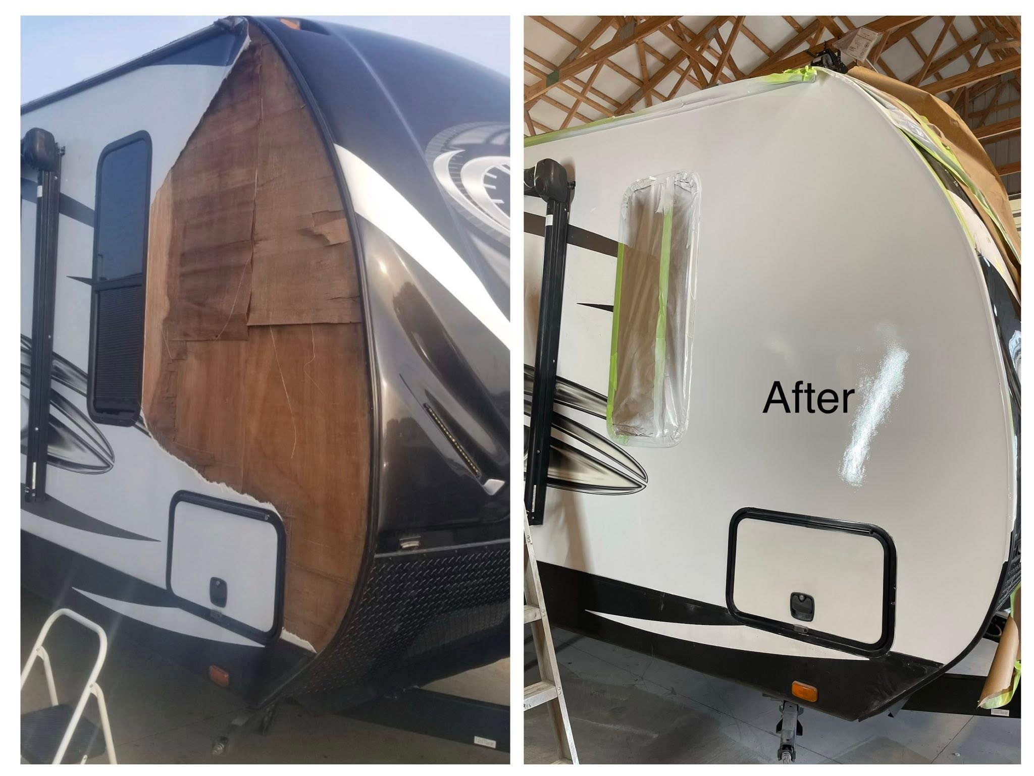 Trailer paint repair